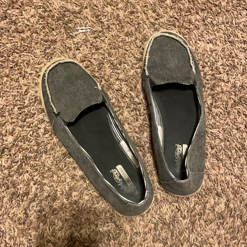 Blue denim shoes
